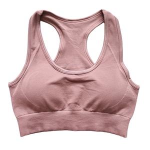 Women's Plus Size High Support Seamless Sport <b>Bra</b>-Sweat-Wicking Quick Dry Breathable 100% Polyester for Yoga Gym <b>Removable</b> <b>Pads</b> - Product Image 6