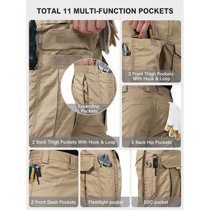 Men's Comfortable Lightweight <b>Cargo</b> <b>Pants</b> Custom Multi-Pocket <b>Work</b> Trousers Button Fly Loose Fit OEM ODM Wholesale Supplier - Product Image 3