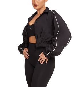 Chaqueta de Nailon de Verano de Alta Calidad para Mujer, Chaqueta Cortavientos con Bloques de Color Personalizados, Tejido Ligero, Impermeable y Cómodo - Product Image 4