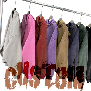 เสื้อฮู้ดสตรีทแวร์วินเทจ 280 กรัม ผ้าฝ้าย 100% ทรงโอเวอร์ไซส์ ผ้าฟลีซหนานุ่ม สีพื้น ยูนิเซ็กส์ ใส่ได้ทุกฤดู ระบายอากาศได้ดี เป็นมิตรต่อสิ่งแวดล้อม - Product Image 1