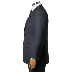 Trajes de talla grande para hombre, conjunto de traje Formal de negocios clásico de tela de estambre, ropa de oficina transpirable ajustada, traje de fiesta de boda - Product Image 5