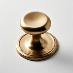 GildKnob Luxe <b>Victorian</b> Bloom Handcrafted Brass Door Knob Elegant Antique Finish for Classic <b>Wooden</b> Doors and Heritage Homes - Product Image 2