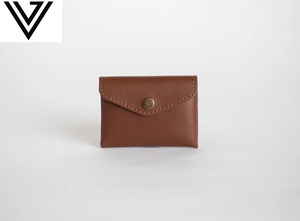 Cartera con tarjetero de cuero con bloqueo de RFID delgada y elegante de lujo, diseño moderno y duradero, botón de longitud corta, regalo para hombres y mujeres - Product Image 4