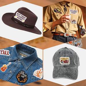 Wester bordado de hierro en parches para sombrero 45 piezas vaquero coser apliques parches para chaquetas mochilas parche bordado Vintage - Product Image 5