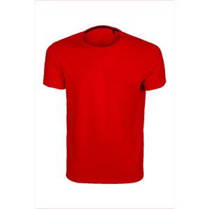 เสื้อยืดคอกลมผู้ชาย 140 แกรม ผ้าไมโครเพส 100% สีแดง - Product Image 1