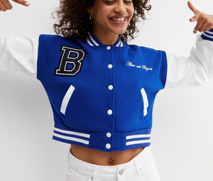Chaqueta Varsity personalizada para mujer, bordado de chenilla, Mangas de cuero de alta calidad, longitud larga, Béisbol personalizado, Letterman Varsity - Product Image 6