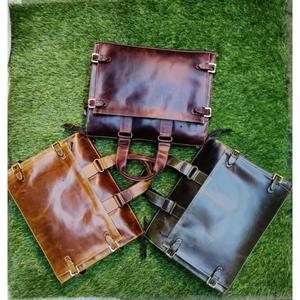 High Standard Quality Cowhide Pure Leather Handbag <b>Mens</b> & Womens Uses Water Resistant <b>Bags</b> Laptop <b>Bag</b> Wholesale Prices - Product Image 6
