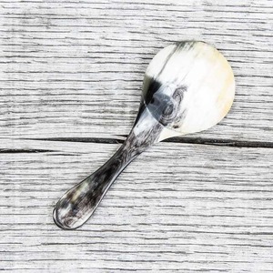 Artisan Buffalo Horn ช้อนตักข้าวขัดธรรมชาติแบบยั่งยืนของขวัญตกแต่งโต๊ะกาแฟห้องครัว - Product Image 5