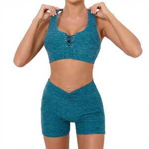 บราโยคะแบบ T-Back ทันสมัย ใส่สบาย ระบายอากาศได้ดี เหมาะสำหรับออกกำลังกาย วิ่งกลางแจ้ง บราออกกำลังกาย โลโก้ด้านหน้า กระชับพอดีตัว สวมใส่สบาย - Product Image 1