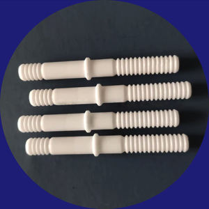 Tuyau en céramique d'alumine en céramique à hautes températures du tuyau 99% pour le réfractaire de four - Product Image 1