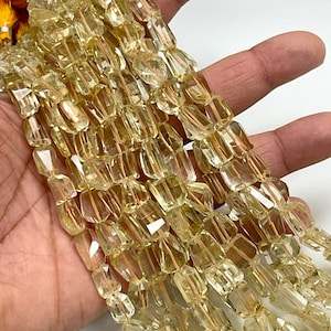 สร้อยคอลูกปัดซิทรีนสีเหลืองธรรมชาติรูปทรงหินหลวมสำหรับการรักษาและทำเครื่องประดับลูกปัดอัญมณี - Product Image 6