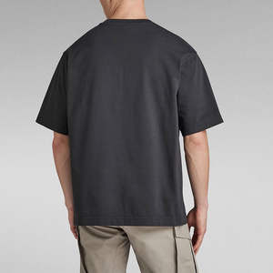 Service OEM personnalisé, t-shirts pour hommes surdimensionnés en coton lourd à épaules tombantes - Product Image 3