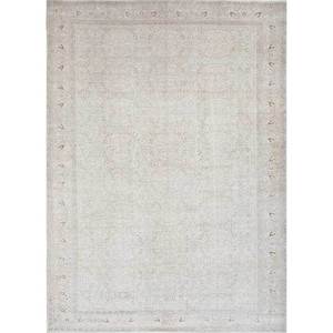 พรมขนสัตว์ลายดอกไม้สไตล์วินเทจ สีเบจและสีน้ำตาล ถักด้วยมือ สำหรับบ้าน ห้องนั่งเล่น ทางเดิน ห้องโถง หรือห้องนอน-Pae-1659 - Product Image 1