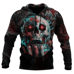 Sweat à capuche imprimé par sublimation 3D Anime Oversize Pullover Washed Polyester Men Male Streetwear Sublimation Sweatshirt Hoodies - Product Image 5