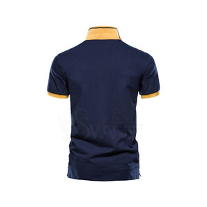 Đơn Giản Đồng Bằng Màu Sắc Tùy Chỉnh Thiết Kế Polo T-Shirt Ngắn Tay Áo Thoáng Khí Người Đàn Ông Polo T-Shirt Made Trong Pakistan - Product Image 2