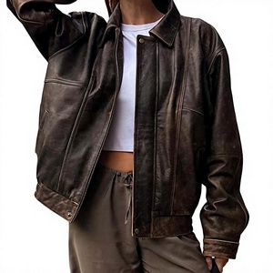 New Fashion Winter Women's Leather Jacket Customized Wholesale Ladies Outerwear Women's Leather Jacket - Product Image 1