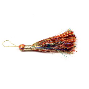 Borlas de poliéster de seda 100% hechas a mano, borlas colgantes, venta al por mayor - Product Image 5