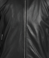 Blouson Bomber Homme Personnalisable en Peau de Mouton Noire – Coupe-Vent, Imperméable, Respirant, Écologique, Tendance, Design Classique, Jeunesse