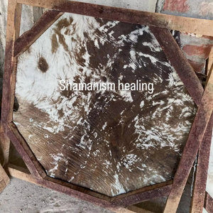 Peau de tambour en cuir brut à motifs naturels, peau de tambour de qualité supérieure pour tambours à cadre, tambours de shaman et tambours à main - Product Image 3