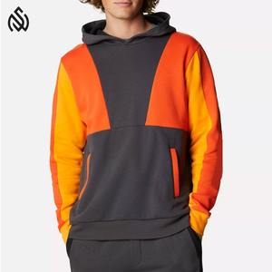Pull à capuche décontracté pour homme Coton de base de haute qualité mélangé avec polyester brodé Motif solide Col à capuche - Product Image 1