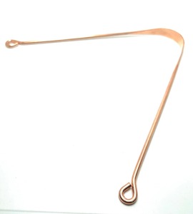 Limpiador de lengua 100% de cobre puro para la higiene bucal, raspador de lengua de cobre para un aliento fresco, cuidado bucal ayurvédico de cobre - Product Image 3