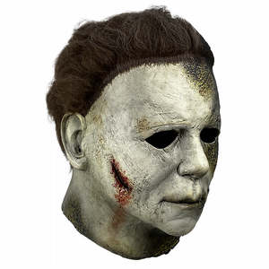 Máscara completa de Michael Myers de Halloween 2021, accesorio de sombrero de fieltro aterrador para fiestas de disfraces de Navidad, con resina ligera y seda. - Product Image 2