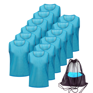 Vestes d'entraînement de football et de soccer personnalisées en gros, dossards en maille respirante, dossards d'entraînement de football - Product Image 1