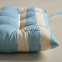 Coussins de siège confortables et portables en coton de haute qualité 100% de couleur marine pour canapé, chaise de sol, chaises de salle à manger et de bureau