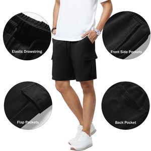 Logo personnalisé Short cargo en nylon pour hommes été Polyester décontracté taille élastique demi-pantalon Shorts pour hommes plusieurs poches - Product Image 6