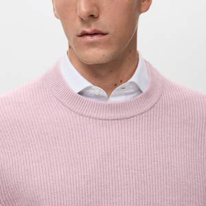 Chandails pour hommes de la meilleure qualité personnalisée OEM ODM tricots en coton pull jacquard pull col rond à manches longues pull tricoté pour hommes - Product Image 3