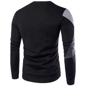 Personnalisation chandails pour hommes pull-over sweat-shirt à manches longues pull à col rond pull-over en patchwork - Product Image 4