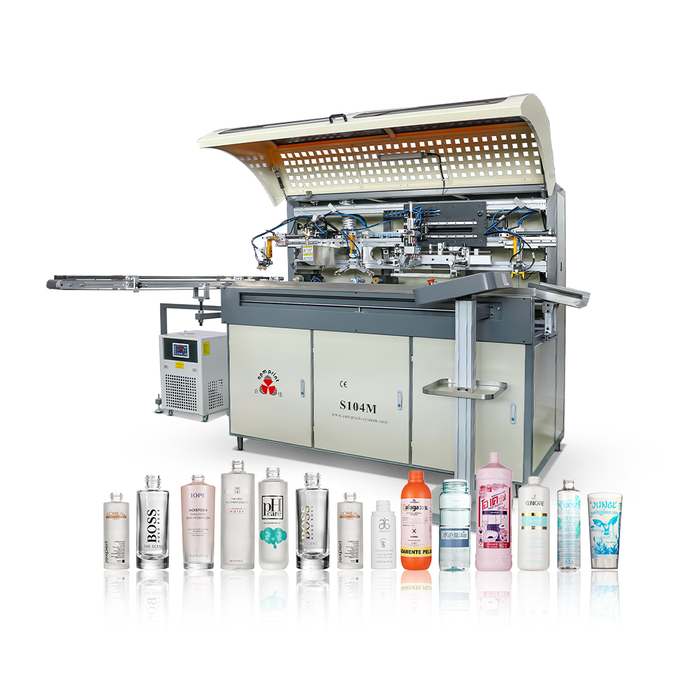 APM PRINTER S104M Automatic Servo Plastic Cup Printing Machine Can Bottle Screen Printing Machine