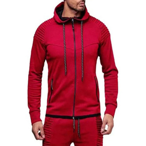 Vêtements décontractés à logo personnalisé OEM à la mode pour hommes survêtement à fermeture éclair pour gym doux survêtement confortable pour hommes avec couleur personnalisée - Product Image 6