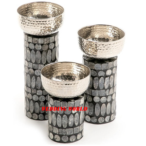 Juego de Tres Tazones para Chocolate con Base de Madera, Forma Redonda, Diseño de Lujo, Nuevo, Venta al por Mayor - Product Image 3