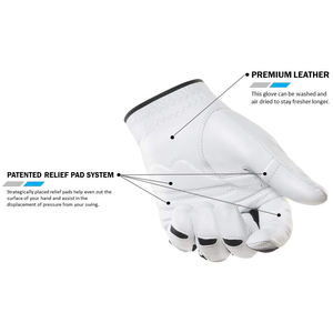 Guantes de golf Grip Transpirable Suave Mujeres Impreso Paquete Damas Todo clima - Product Image 3