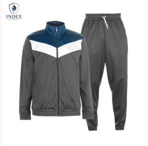 ชุดวอร์มผู้ชาย INDEX APPAREL แบบ Color Blocking คอตั้ง ซิปเต็มตัว สไตล์สปอร์ต สำหรับฤดูใบไม้ร่วง ผลิตจากโพลีเอสเตอร์ 100% - Product Image 1