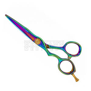 Ciseaux de barbier en acier inoxydable pour une coupe précise, design léger et écologique, fabrication pakistanaise, marque HERMANN MEDITECH - Product Image 4