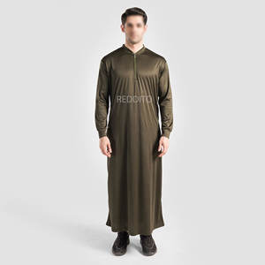 Vestido musulmán Jubbah para hombre, superventas, de alta calidad, cómodo, transpirable, Thobe, diferentes colores, tallas XXL para adultos, Verano - Product Image 1