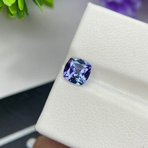 Cojín de tanzanita bicolor, piedra preciosa cortada, zoisita natural sin calentar para la fabricación de joyas, tienda de gemas al por mayor - Product Image 5