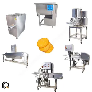 Patty making machine hamburger hamburger patty chicken nuggets linea di lavorazione professionale patty ex line big