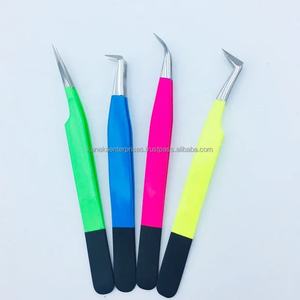 Pince à épiler en acier inoxydable pince à épiler antistatique de haute précision pour extensions de cils outil de cils professionnel - Product Image 4