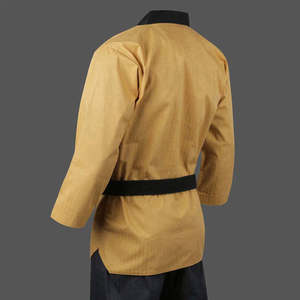 Personalizable Unisex Karate Uniforme Ligero Transpirable Algodón Mezcla Tela WKF Kyokushin Jiu Jitsu Traje de Karate - Product Image 3