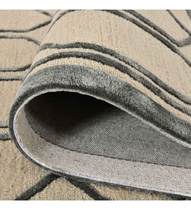Alfombras Shahkar, Alfombra Moderna de Lana y Viscosa Multifelpa, Hecha a Mano con Forma Personalizada, Antimicrobiana, Antideslizante, Lavable, para Mascotas - Product Image 5