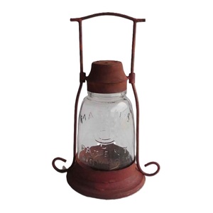 Vente en gros de lanterne cadeau de l'Aïd lanternes marocaines en verre et en fer aux chandelles lanternes décoratives du Ramadan fournisseur indien - Product Image 1