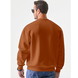Sweat-shirt ample et confortable pour hommes, manches longues et couleurs unies, pulls imprimés en usine pour le commerce international - Product Image 2