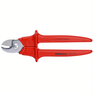 กรรไกรตัดสายเคเบิล Knipex ผ่านการทดสอบมาตรฐาน VDE หัวขัดเงา ด้ามจับหุ้มฉนวน หุ้มพลาสติกแบบอัดรีด - Product Image 2