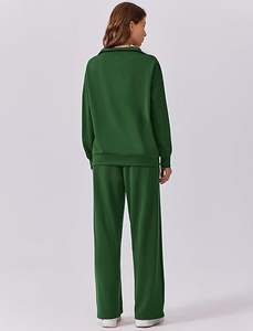 Chándal de mujer de color liso, ropa de calle, chándal de mujer recién llegado para adultos, chándal de algodón 100% informal personalizado para mujer - Product Image 3