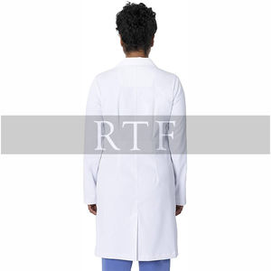 Venta caliente Blanco Hospital Enfermera Scrubs Diseño de moda Bata de laboratorio-Uniformes impermeables de calidad premium por Raw to Fine - Product Image 5