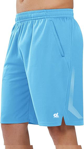 Short de basket-ball athlétique 10 "pour homme avec poches zippées Short de tennis léger pour la course à pied et l'entraînement. - Product Image 2