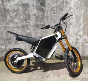 Bicicleta eléctrica de montaña nueva, Dirt Ebike 72V, bicicleta todoterreno con llanta gruesa de 21 pulgadas, cuadro de acero, batería de litio integrada, EN STOCK - Product Image 5